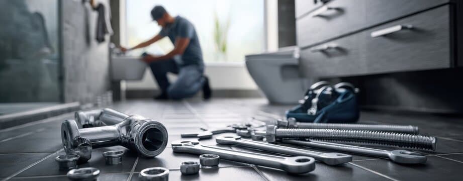 Plumbing service background