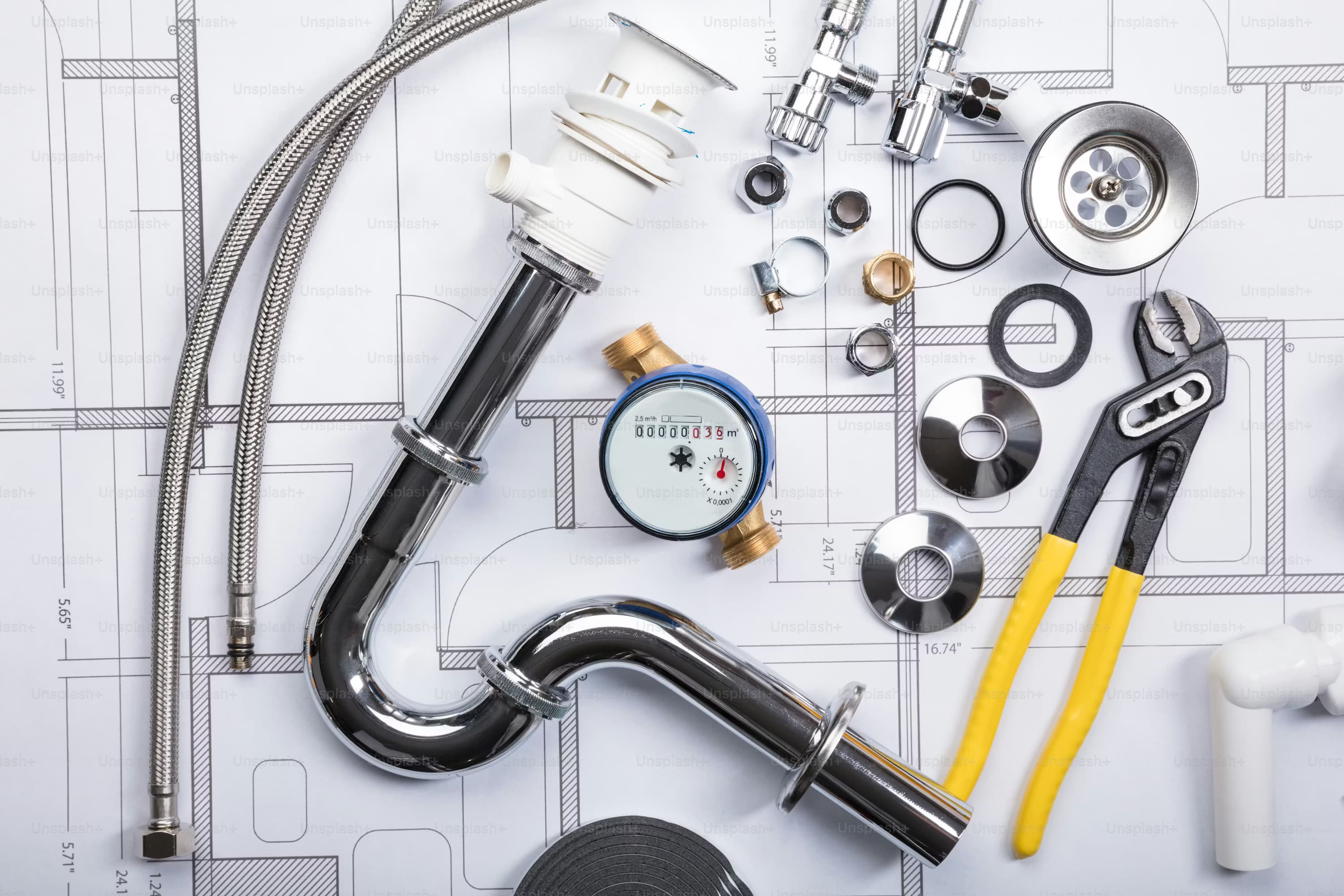 Plumbing service background